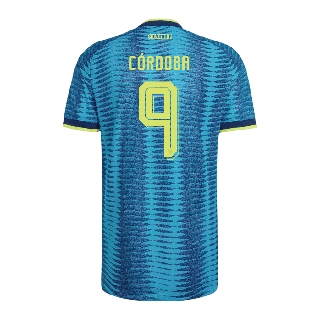 Colombia CÓRDOBA #9 Away World Cup 2026 Jersey Blue Men's