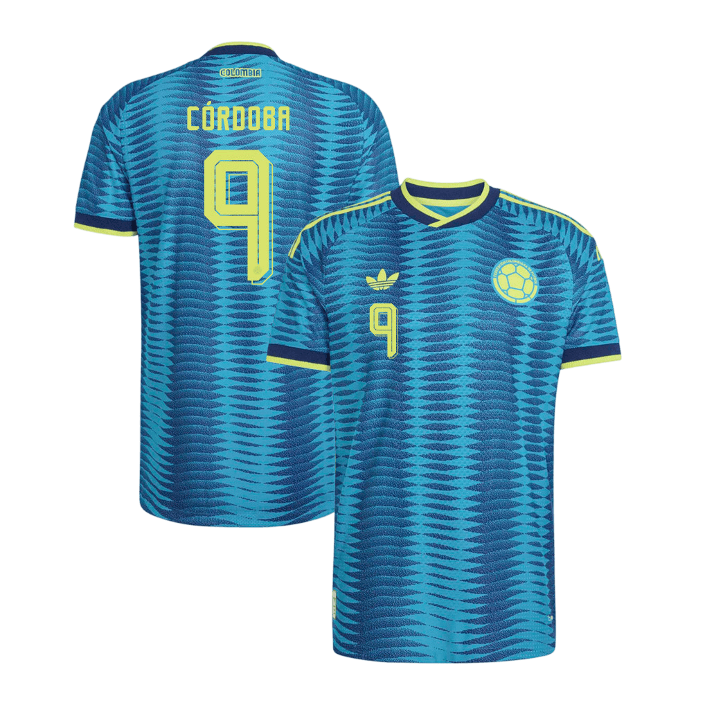 Colombia CÓRDOBA #9 Away World Cup 2026 Jersey Blue Men's