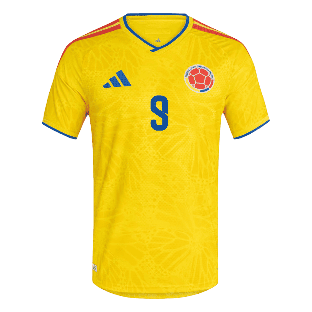 Colombia CÓRDOBA #9 Home World Cup 2026 Jersey Yellow Men's