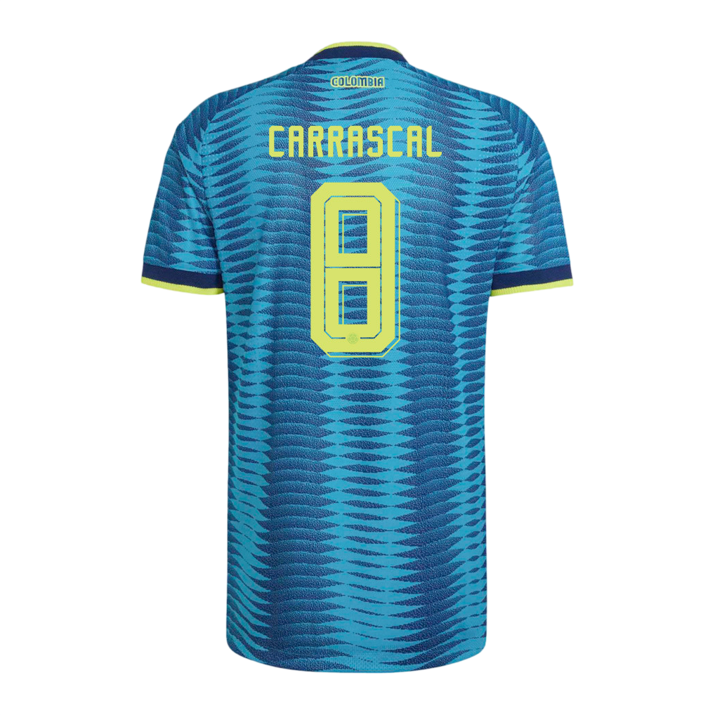 Colombia CARRASCAL #8 Away World Cup 2026 Jersey Blue Men's