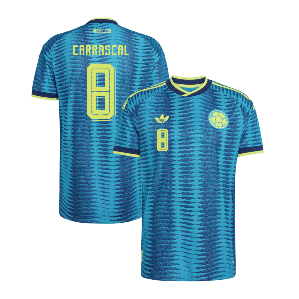 Colombia CARRASCAL #8 Away World Cup 2026 Jersey Blue Men's