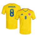 Colombia CARRASCAL #8 Home World Cup 2026 Jersey Yellow Men's