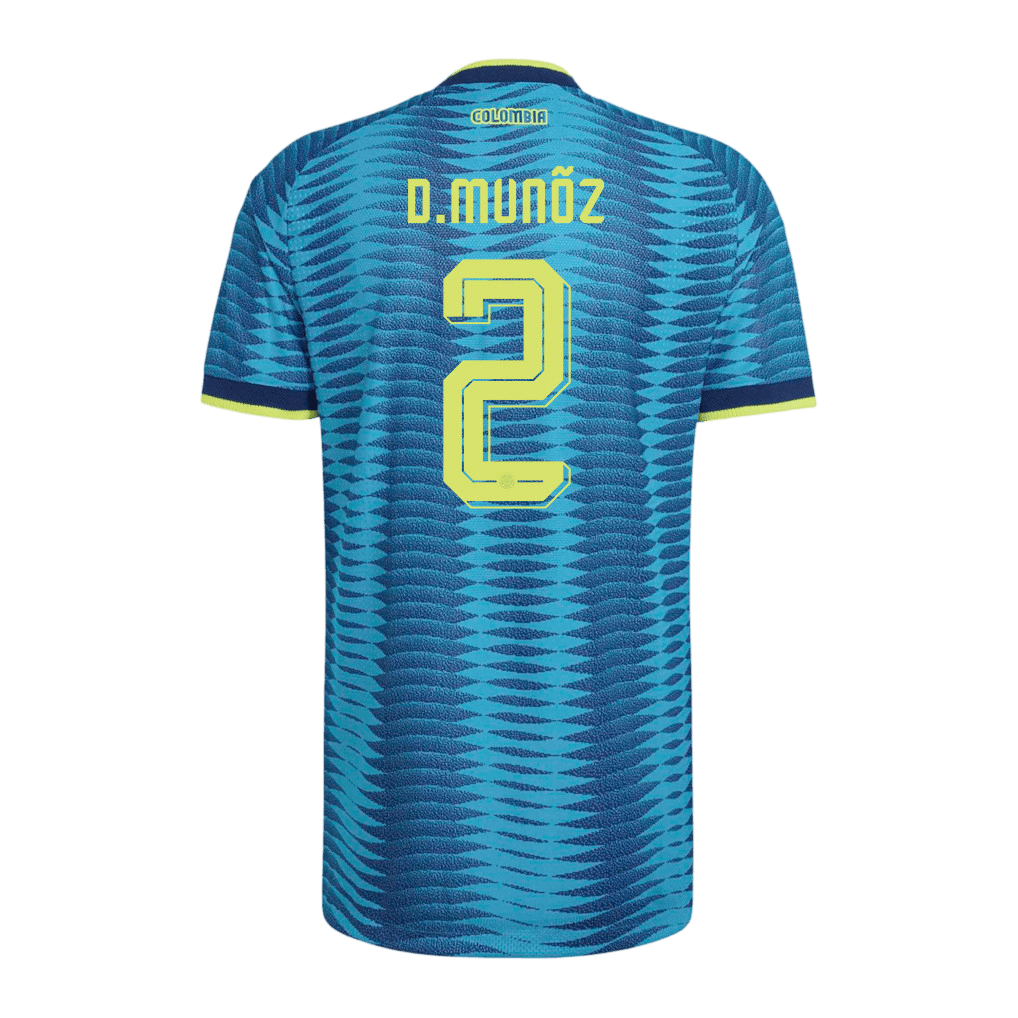 Colombia D. MUÑOZ #2 Away World Cup 2026 Jersey Blue Men's