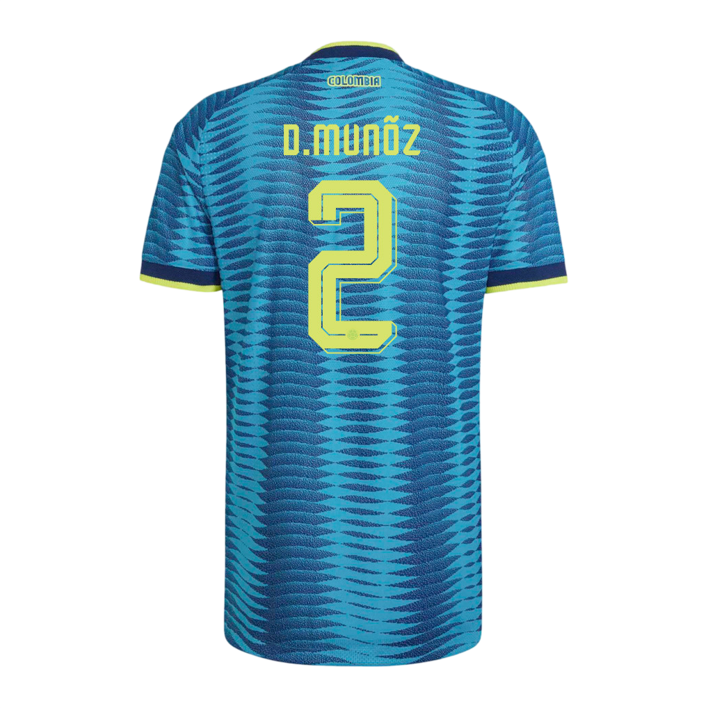 Colombia D. MUÑOZ #2 Away World Cup 2026 Jersey Blue Men's