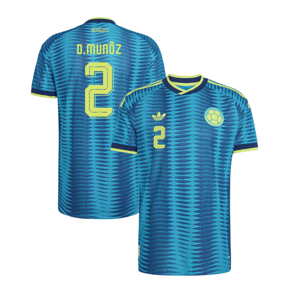 Colombia D. MUÑOZ #2 Away World Cup 2026 Jersey Blue Men's