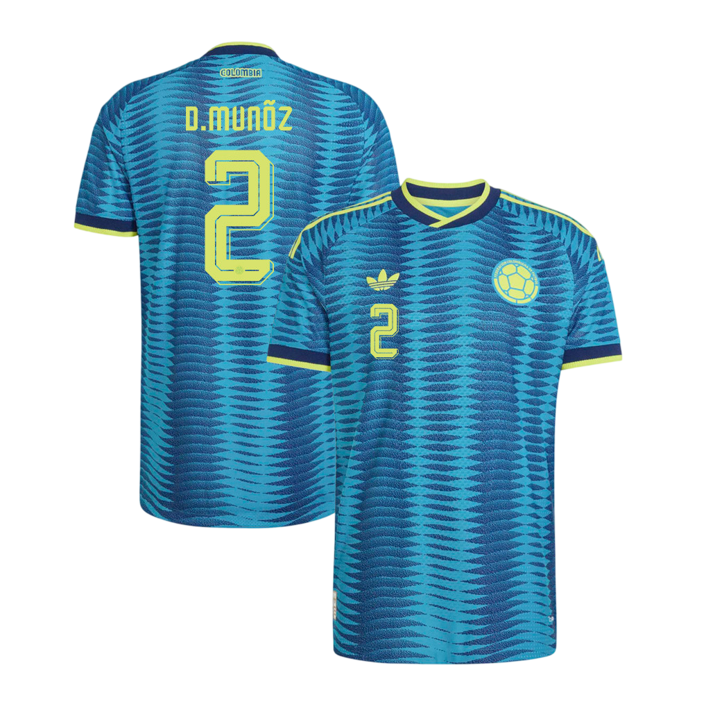 Colombia D. MUÑOZ #2 Away World Cup 2026 Jersey Blue Men's