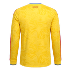 Colombia Home World Cup 2026 Long Sleeve Jersey Yellow Men's