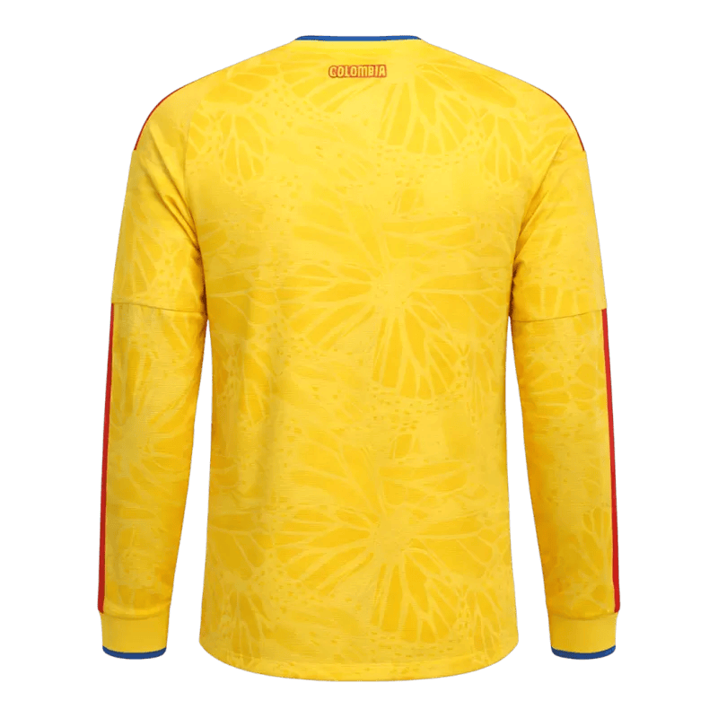 Colombia Home World Cup 2026 Long Sleeve Jersey Yellow Men's