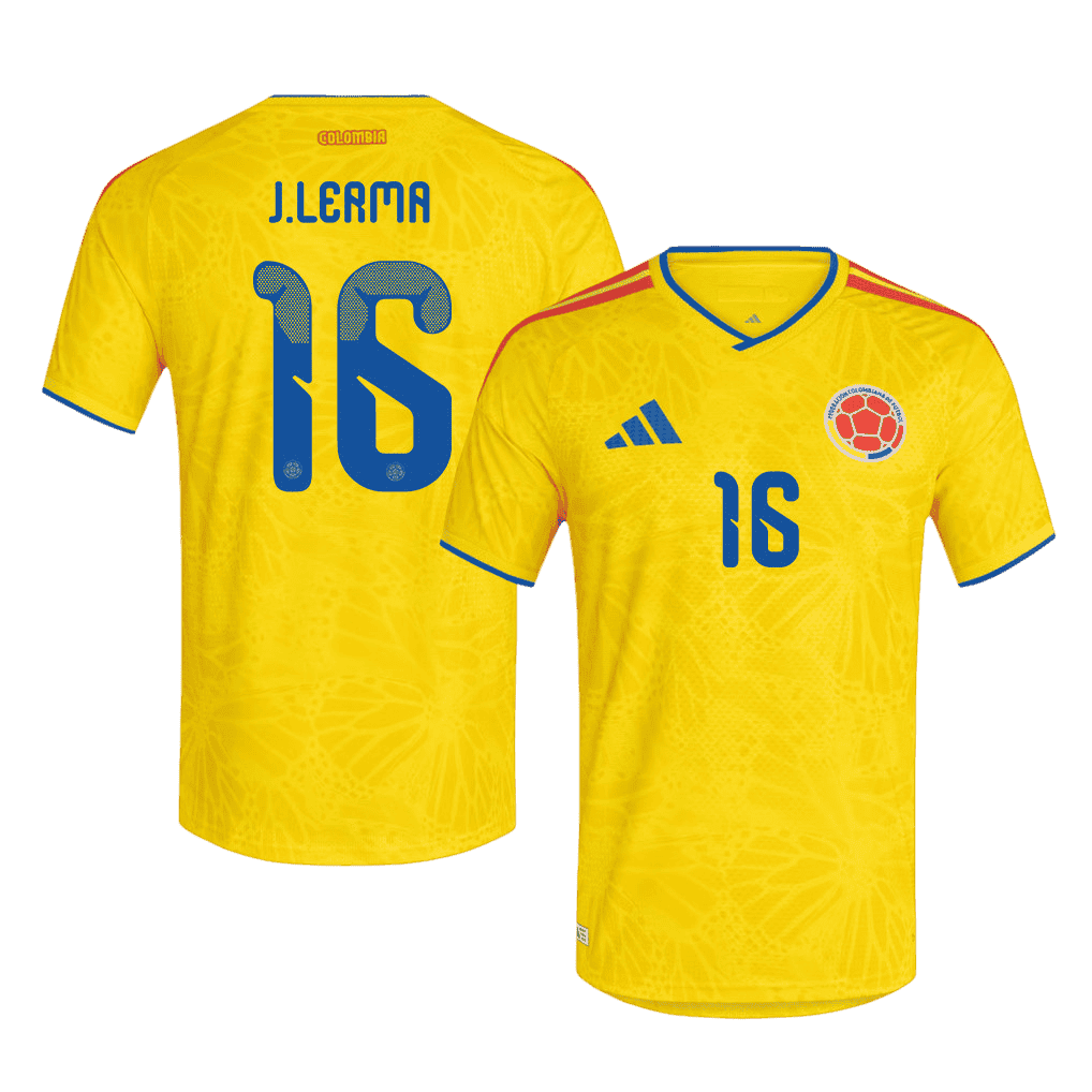 Colombia J. LERMA #16 Home World Cup 2026 Jersey Yellow Men's