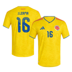 Colombia J. LERMA #16 Home World Cup 2026 Jersey Yellow Men's