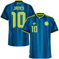 Colombia JAMES #10 Away World Cup 2026 Jersey Player's Version Blue Men's
