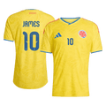 Colombia JAMES #10 Home World Cup 2026 Jersey Player's Version Yellow Men's