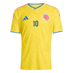 Colombia JAMES #10 Home World Cup 2026 Jersey Player's Version Yellow Men's