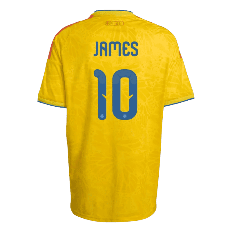 Colombia JAMES #10 Home World Cup 2026 Jersey Yellow Men's