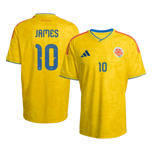 Colombia JAMES #10 Home World Cup 2026 Jersey Yellow Men's