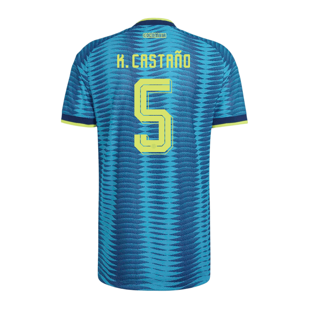 Colombia K. CASTAÑO #5 Away World Cup 2026 Jersey Blue Men's