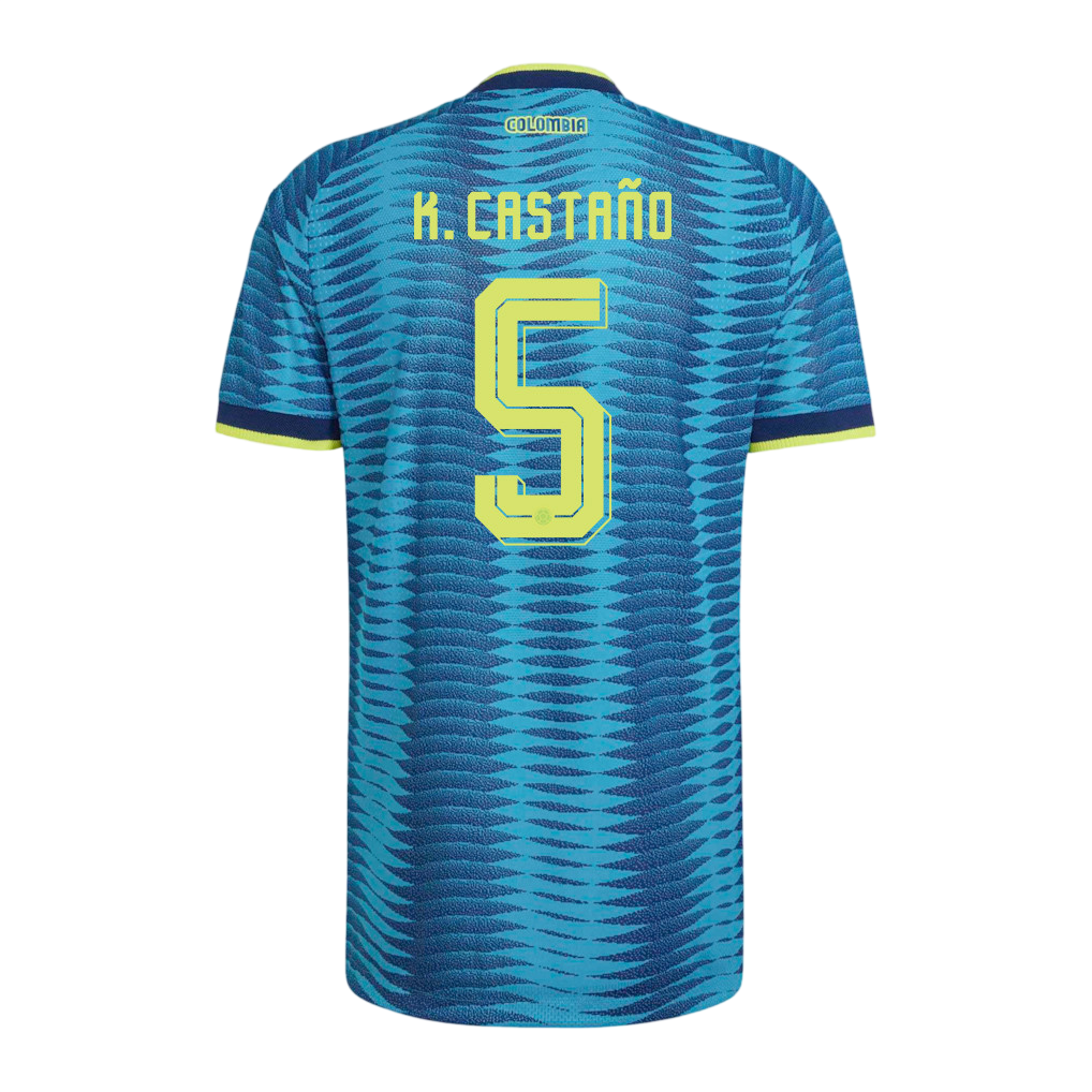 Colombia K. CASTAÑO #5 Away World Cup 2026 Jersey Blue Men's