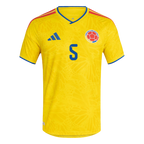 Colombia K. CASTAÑO #5 Home World Cup 2026 Jersey Yellow Men's