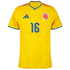 Colombia LERMA #16 Home World Cup 2026 Jersey Player's Version Yellow Men's