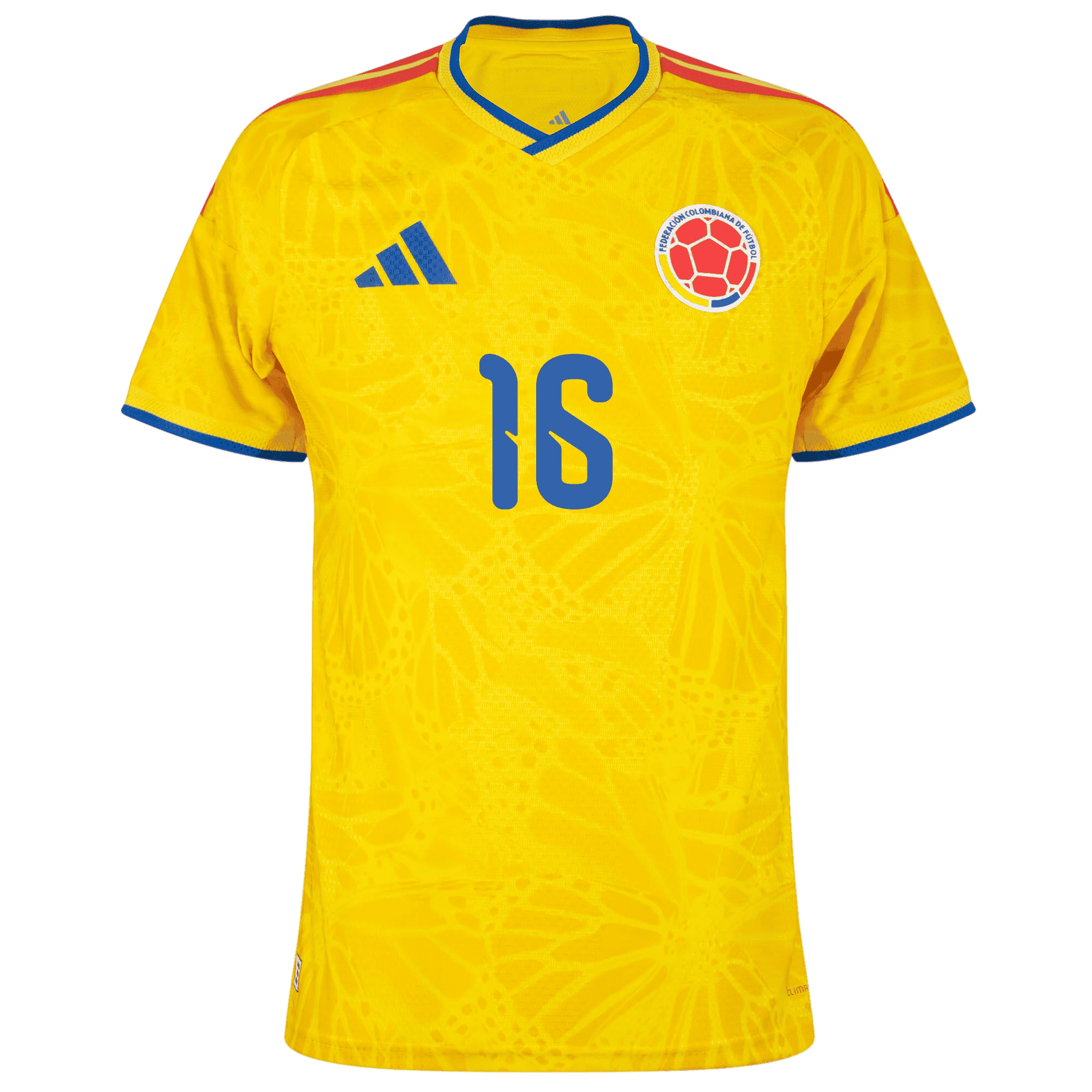 Colombia LERMA #16 Home World Cup 2026 Jersey Player's Version Yellow Men's
