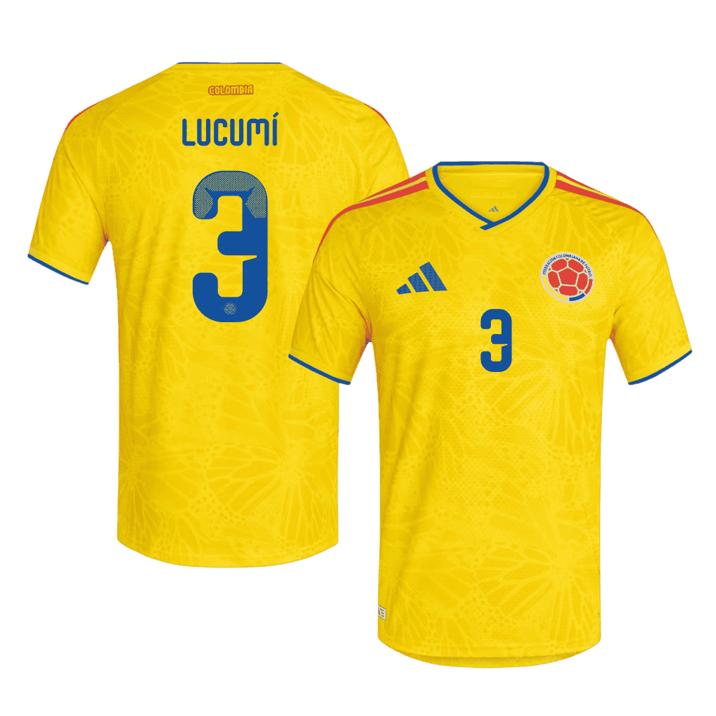 Colombia LUCUMÍ #3 Home World Cup 2026 Jersey Yellow Men's