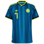Colombia LUIS DIAZ #7 Away World Cup 2026 Jersey Player's Version Blue Men's