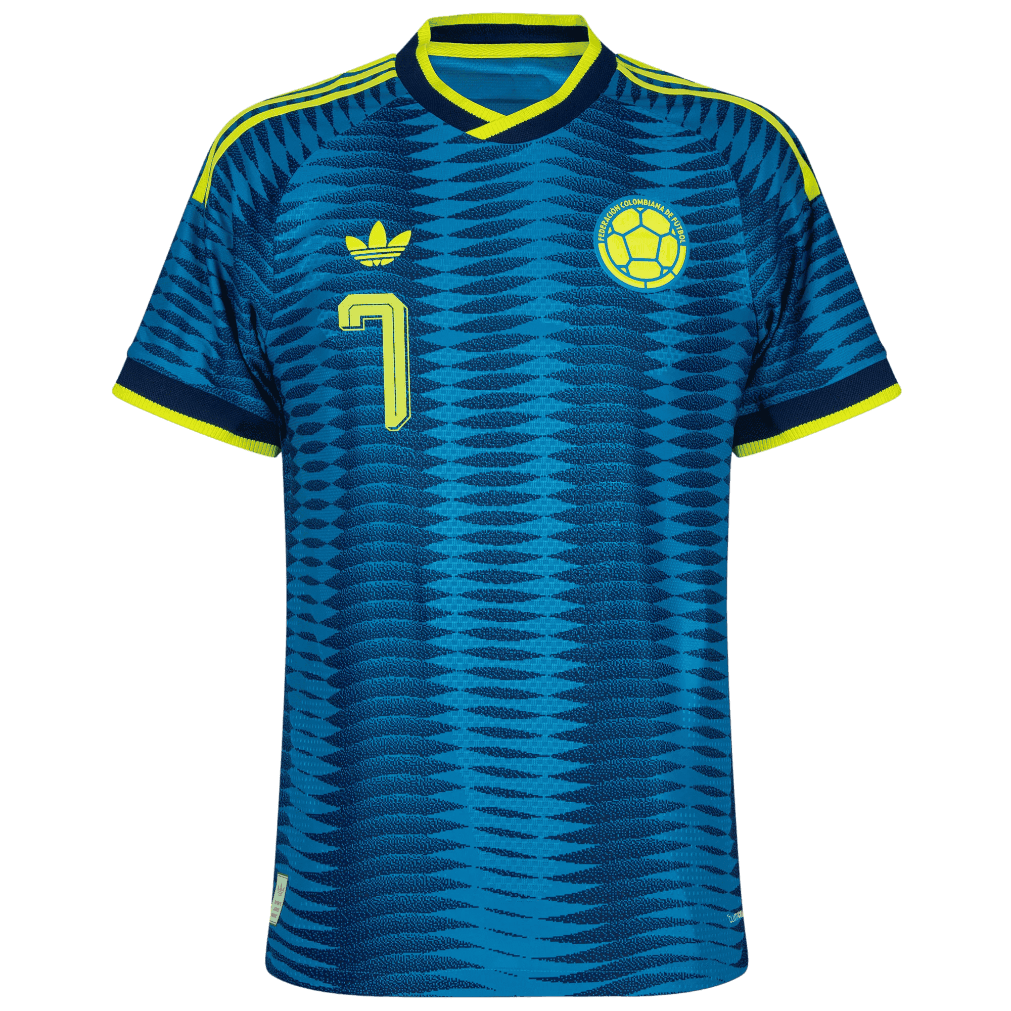 Colombia LUIS DIAZ #7 Away World Cup 2026 Jersey Player's Version Blue Men's