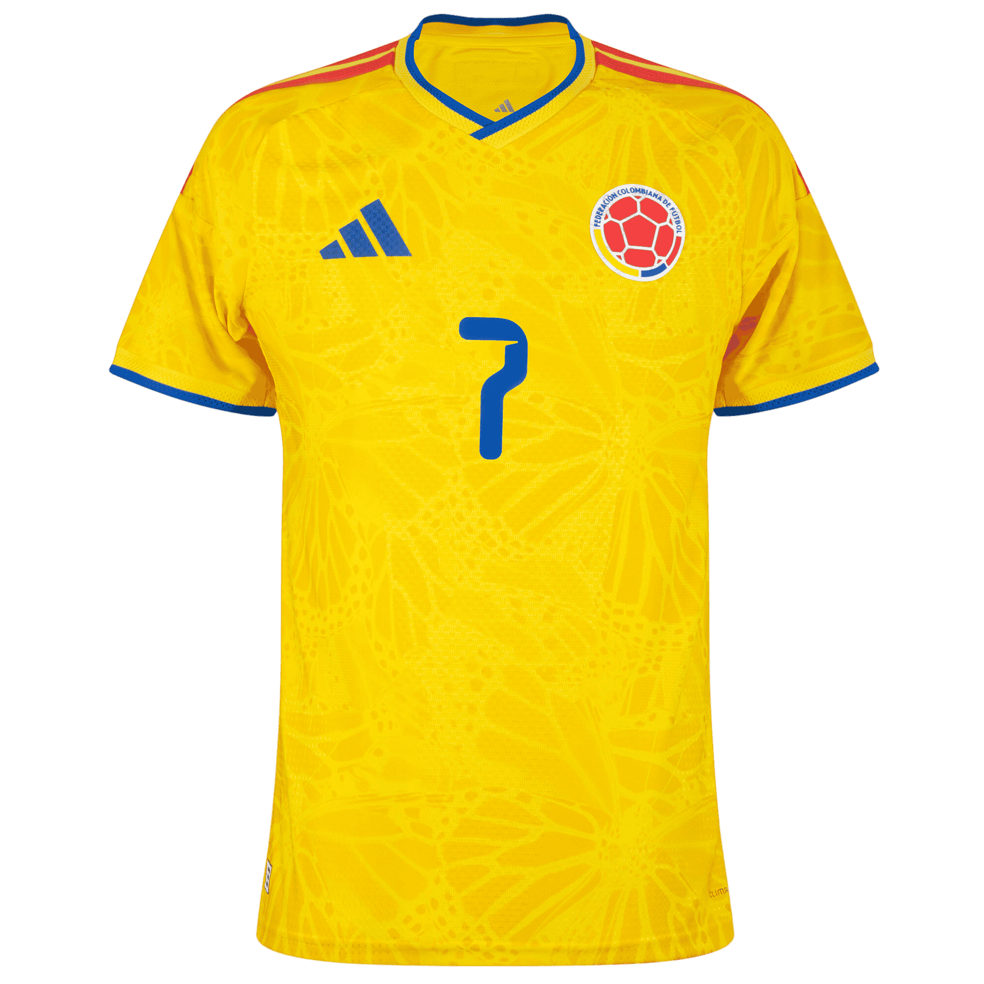 Colombia LUIS DIAZ #7 Home World Cup 2026 Jersey Player's Version Yellow Men's