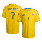 Colombia LUIS DIAZ #7 Home World Cup 2026 Jersey Yellow Men's
