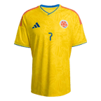 Colombia LUIS DIAZ #7 Home World Cup 2026 Jersey Yellow Men's
