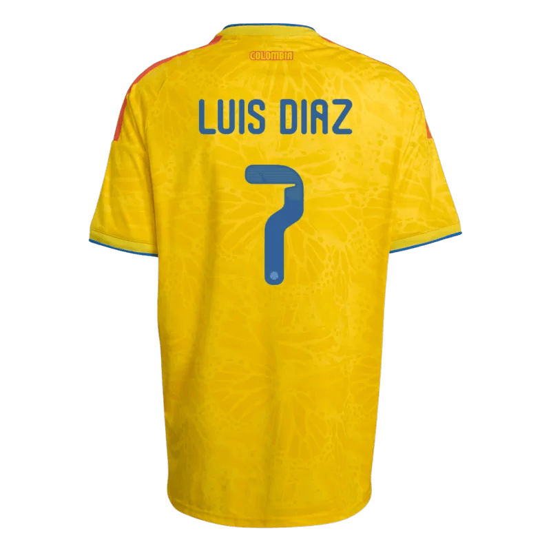 Colombia LUIS DIAZ #7 Home World Cup 2026 Jersey Yellow Men's