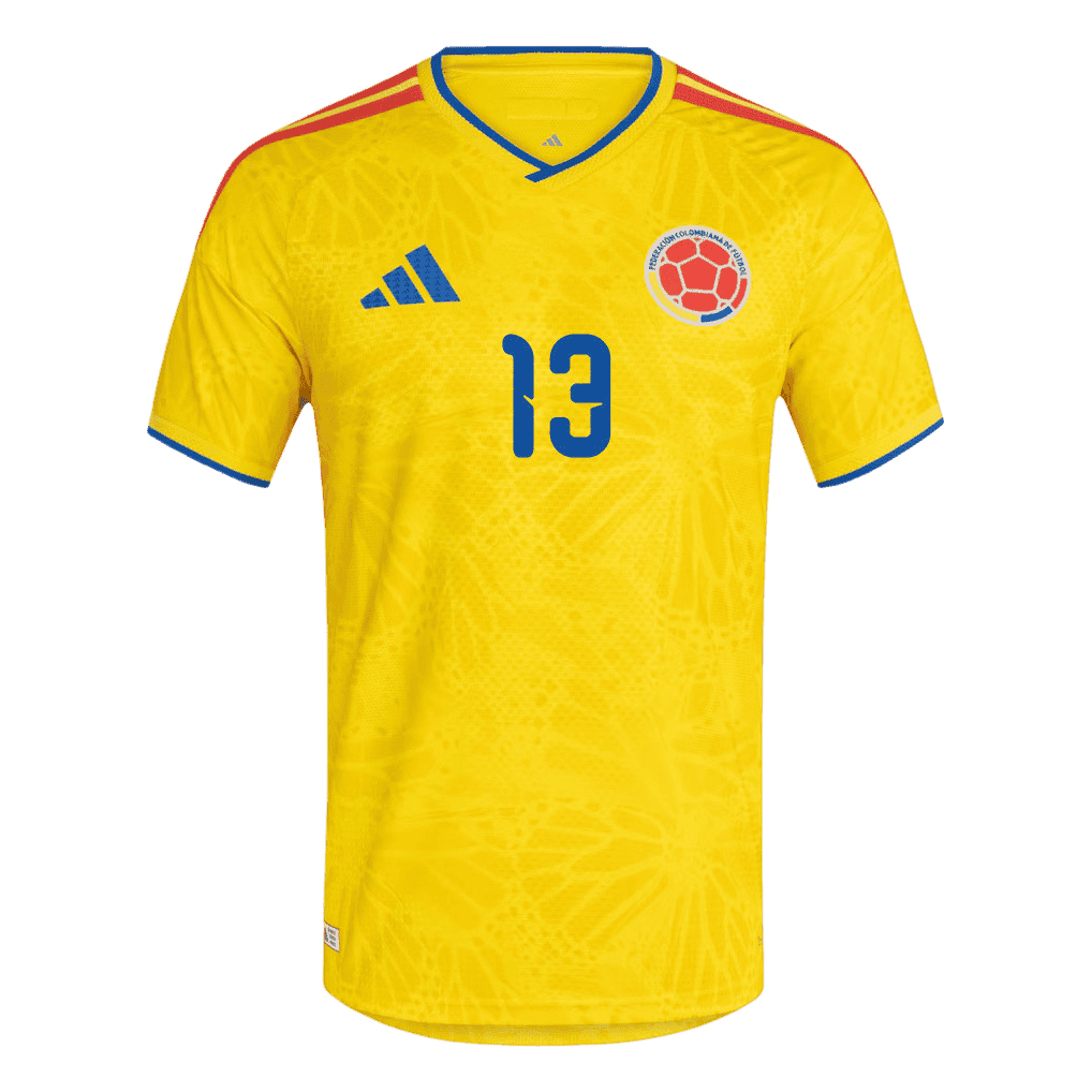 Colombia MINA #13 Home World Cup 2026 Jersey Yellow Men's