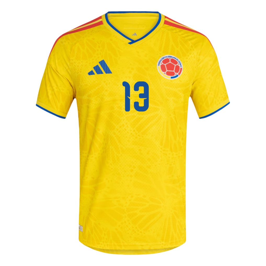 Colombia MINA #13 Home World Cup 2026 Jersey Yellow Men's