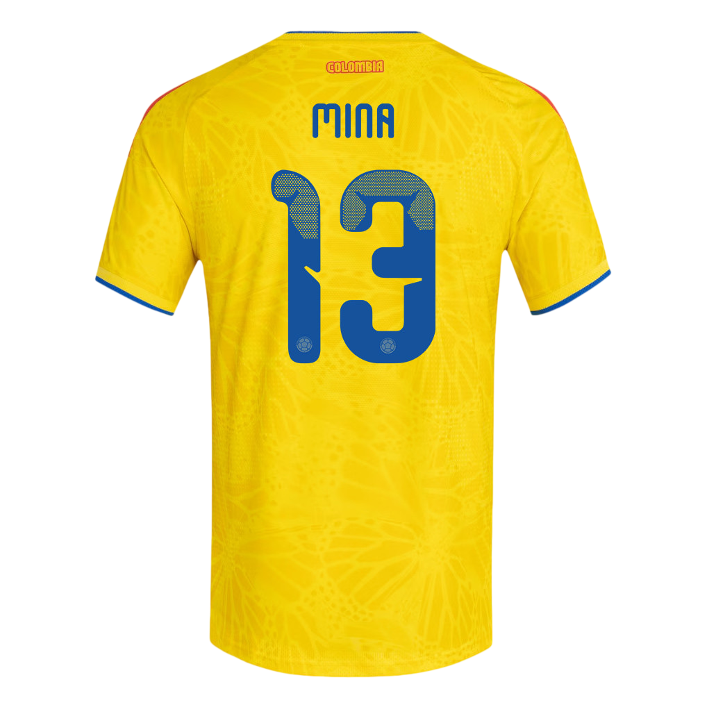 Colombia MINA #13 Home World Cup 2026 Jersey Yellow Men's