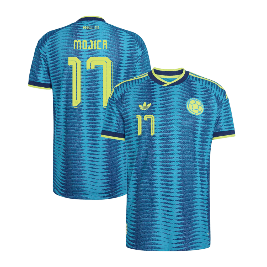 Colombia MOJICA #17 Away World Cup 2026 Jersey Blue Men's