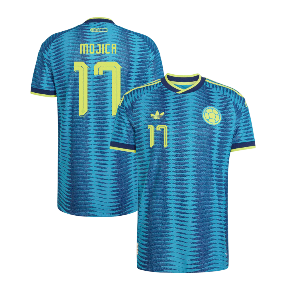 Colombia MOJICA #17 Away World Cup 2026 Jersey Blue Men's