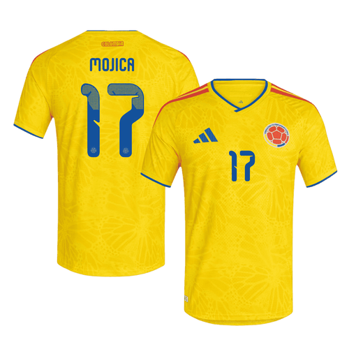 Colombia MOJICA #17 Home World Cup 2026 Jersey Yellow Men's – The