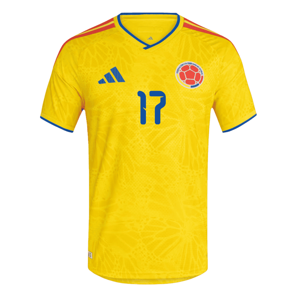 Colombia MOJICA #17 Home World Cup 2026 Jersey Yellow Men's