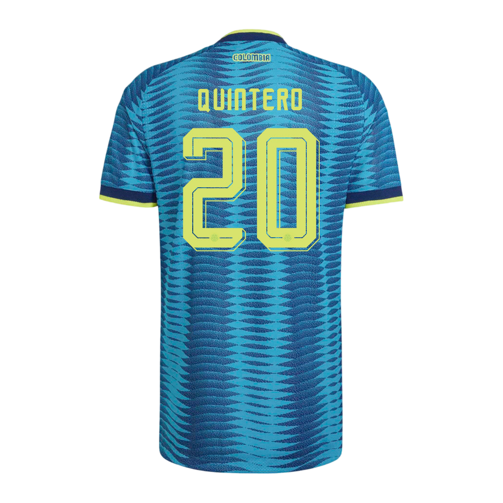 Colombia QUINTERO #20 Away World Cup 2026 Jersey Blue Men's