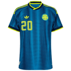 Colombia QUINTERO #20 Away World Cup 2026 Jersey Player's Version Blue Men's