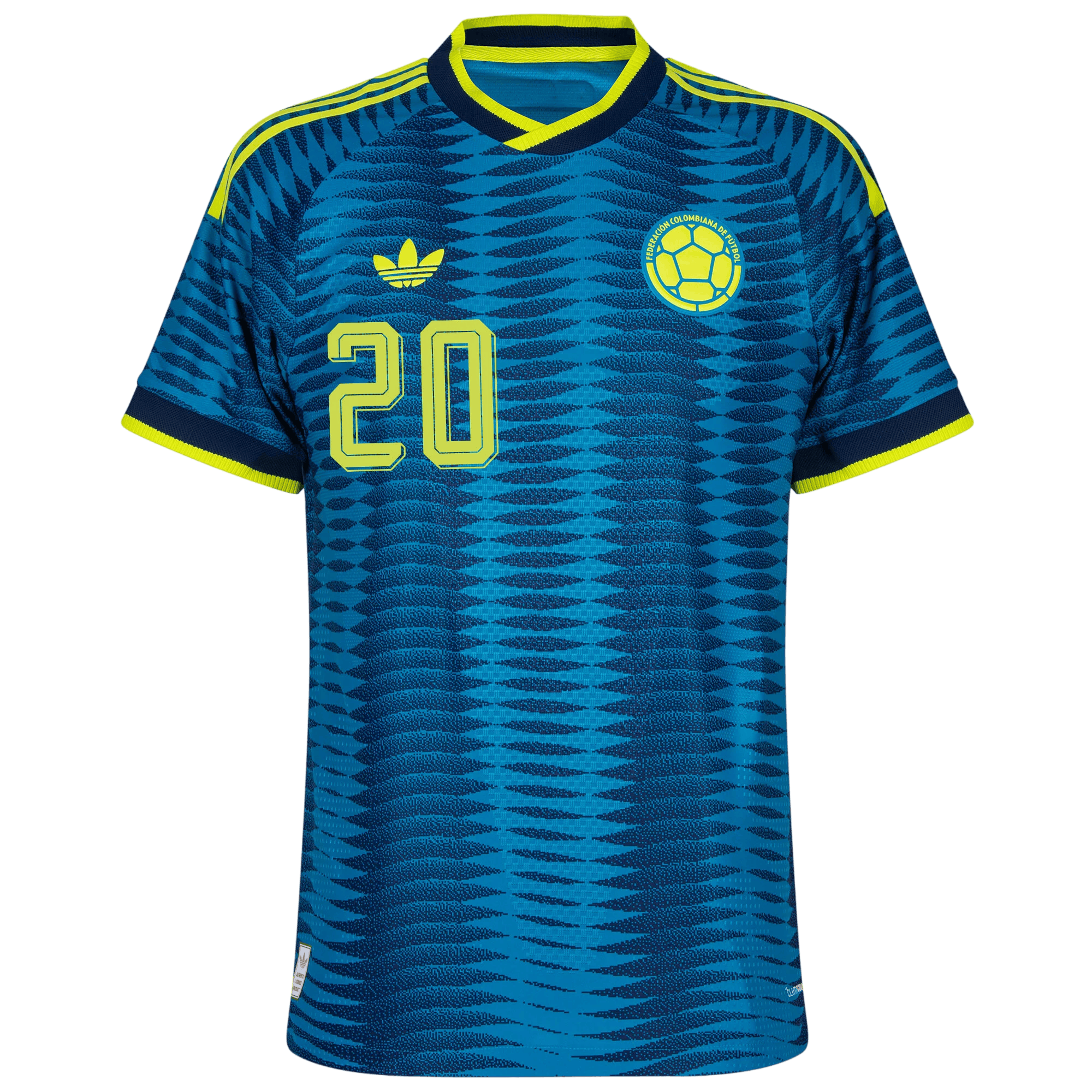 Colombia QUINTERO #20 Away World Cup 2026 Jersey Player's Version Blue Men's