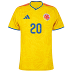 Colombia QUINTERO #20 Home World Cup 2026 Jersey Player's Version Yellow Men's