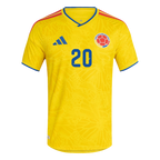 Colombia QUINTERO #20 Home World Cup 2026 Jersey Yellow Men's