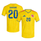 Colombia QUINTERO #20 Home World Cup 2026 Jersey Yellow Men's