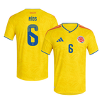 Colombia RÍOS #6 Home World Cup 2026 Jersey Yellow Men's