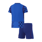 Croatia Away World Cup 2026 Kit Blue Kids