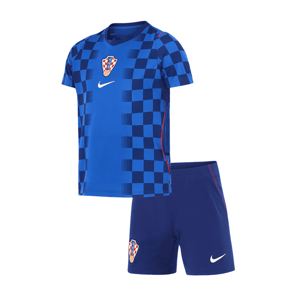 Croatia Away World Cup 2026 Kit Blue Kids