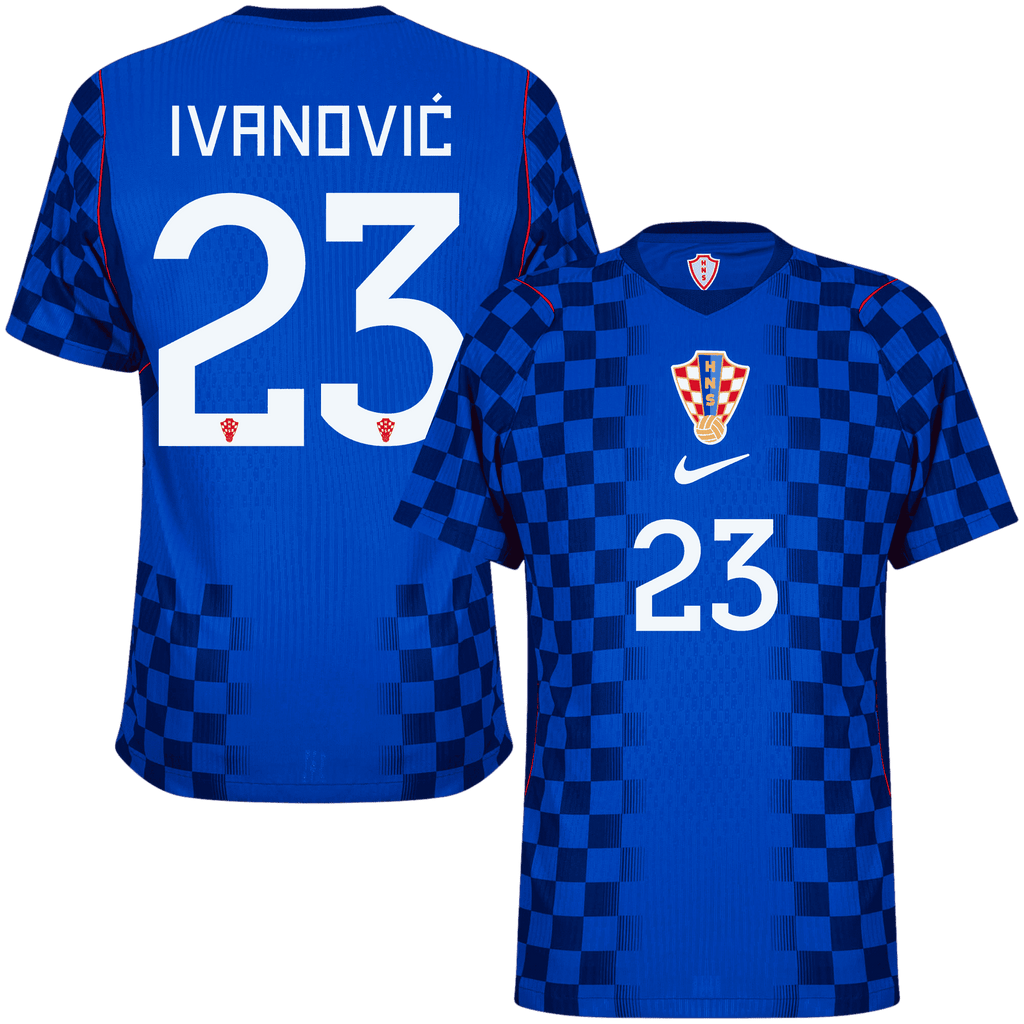 Croatia IVANOVIĆ #23 Away World Cup 2026 Jersey Player's Version Blue Men's
