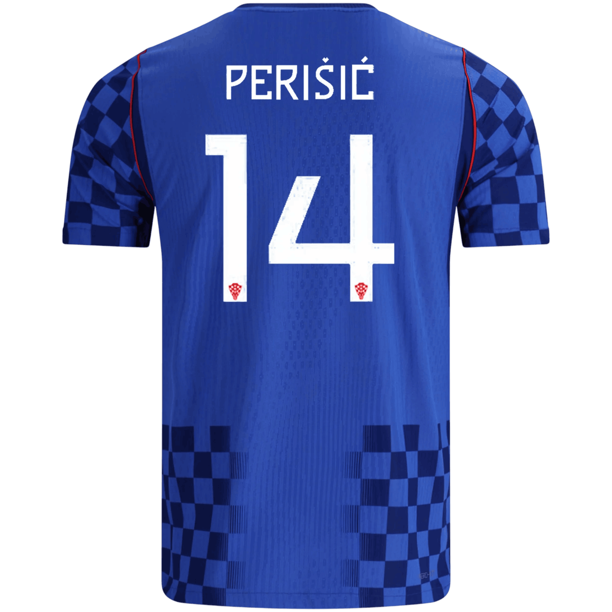 Croatia PERIŠIĆ #14 Away World Cup 2026 Jersey Player's Version Blue Men's