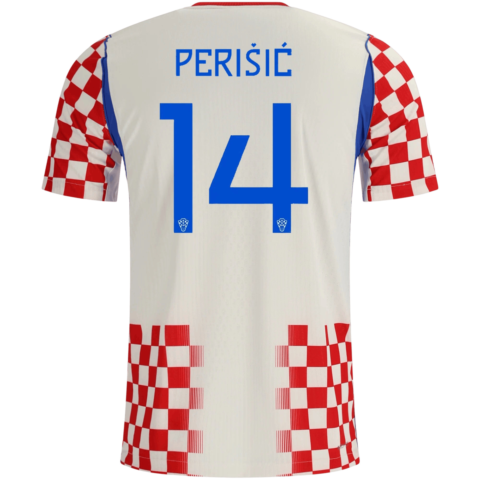 Croatia PERIŠIĆ #14 Home World Cup 2026 Jersey Player's Version Red & White Men's